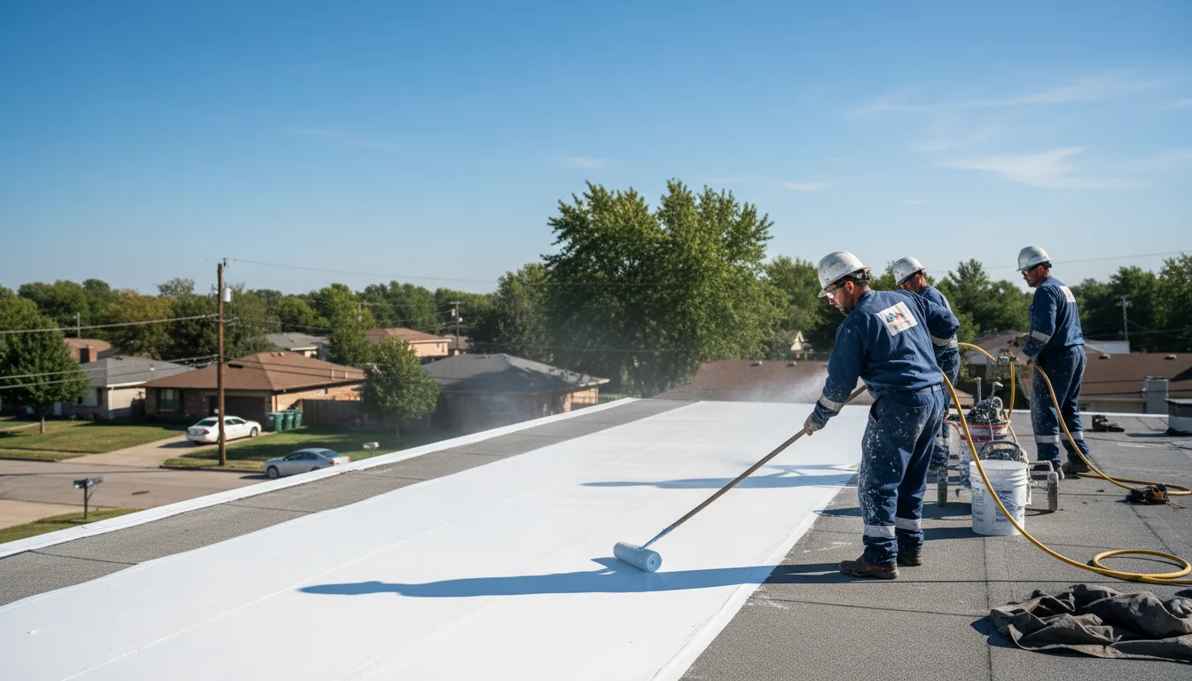 Commercial roof coating in Eudora, KS near me